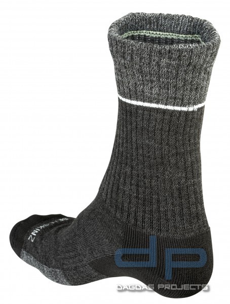 SEALSKINZ MID SOCKE THURTON - UNISEX AUSFÜHRUNG BLACK/GREY