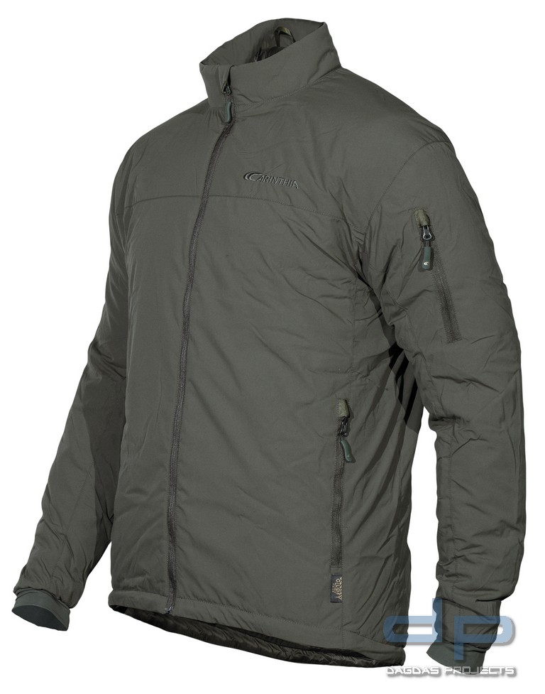 CARINTHIA G-LOFT WINDBREAKER JACKET in schwarz und oliv