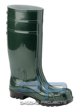 EUROMAX PVC-Sicherheitsstiefel in Grün/Schwarz