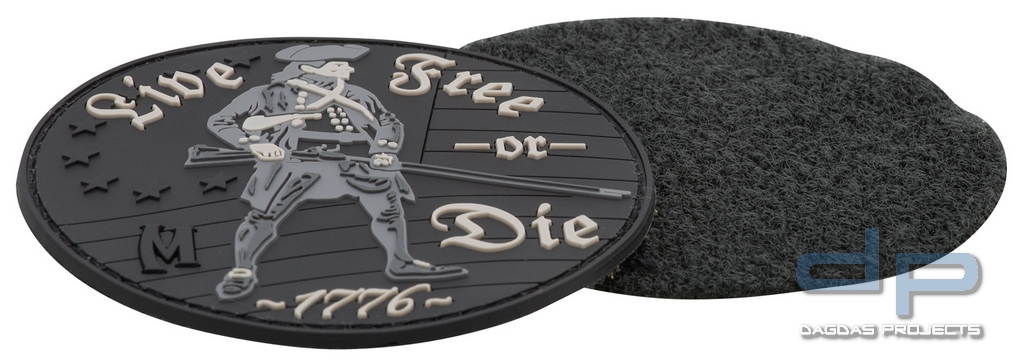 Maxpedition Rubber Patch LIVE FREE OR DIE Swat