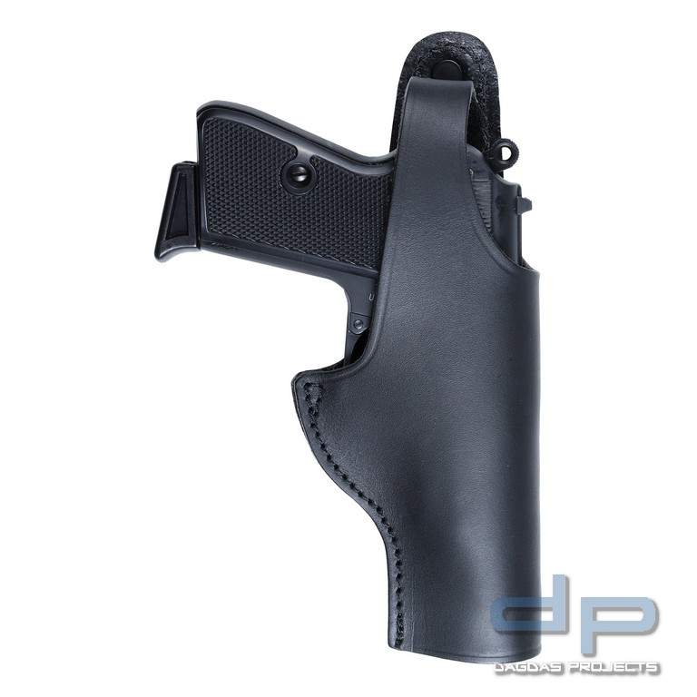 AKAH Gürtelholster ESCORT für Pistole aus Leder oder Cordura Rechtshänder