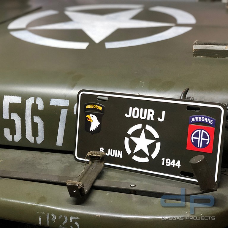 Nummernschild Jour J 6 juin 1944
