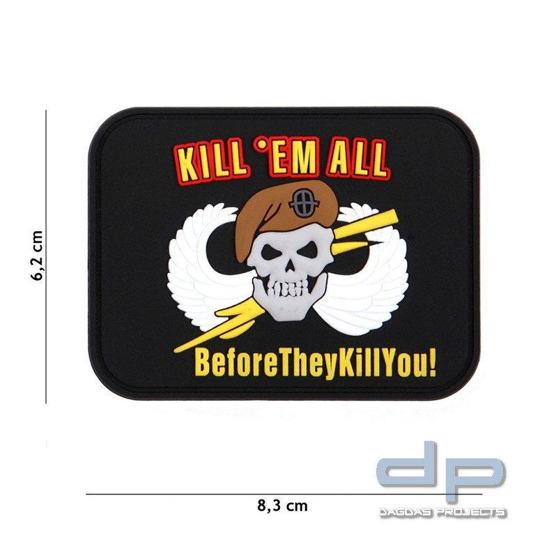 Emblem 3D PVC Kill 'em All