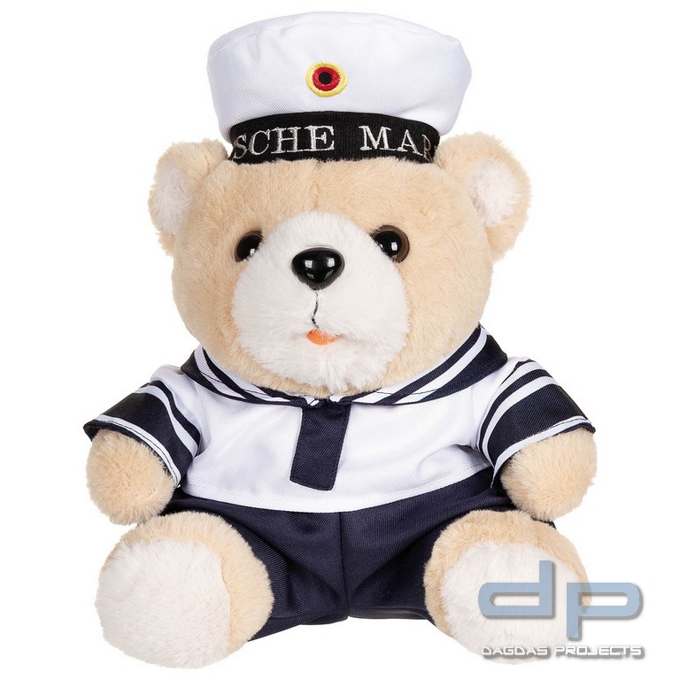 Teddybär, "Marine", mit Anzug und Kappe, ca. 28 cm