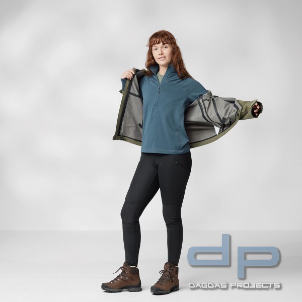 FJÄLLRÄVEN ABISKO WOMEN`S LITE FLEECE HALF ZIP – FLEECEPULLOVER