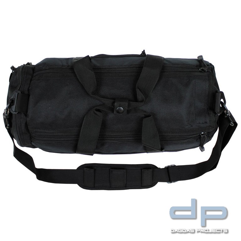 Einsatztasche, rund, "MOLLE", schwarz