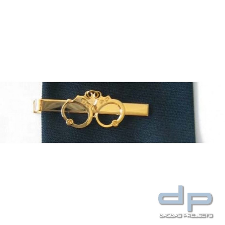 Krawattenspange Handschellen Farbe: Gold