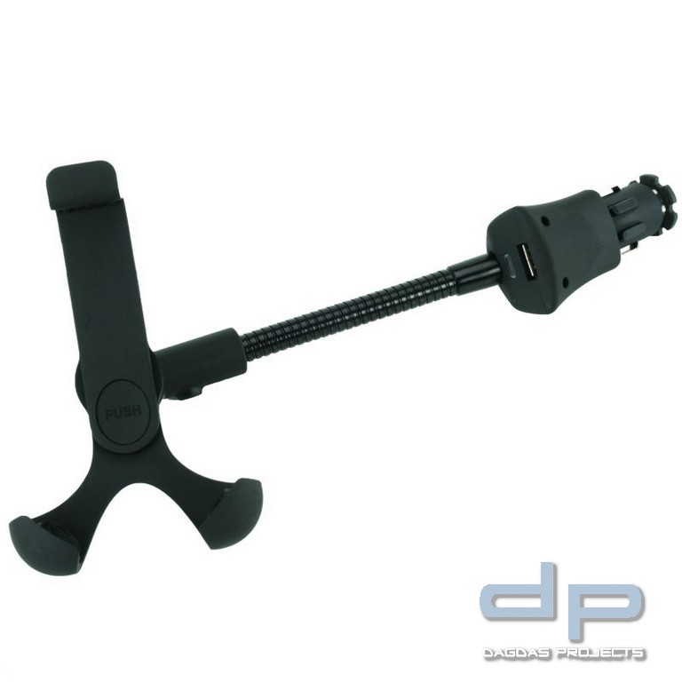 ANSMANN® Smartphone Kfz-Halter mit USB-Lader