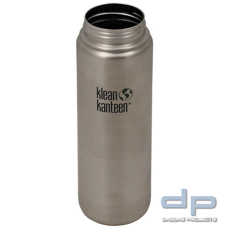 Flasche, Klean Kanteen,"Wide", einwandig, Edelstahl, 800 ml