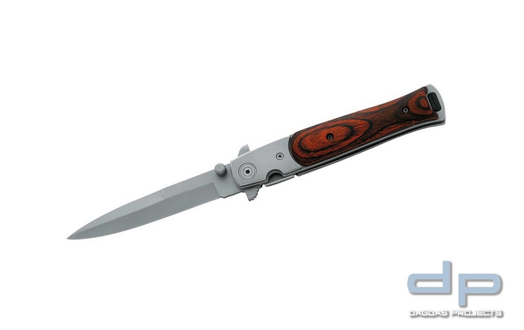 Einhandmesser mit einer mattierten, schlanken Klinge