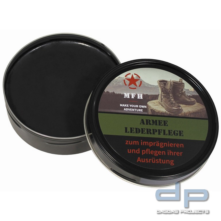 Schuhcreme, "Army", schwarz, 150 ml Dose