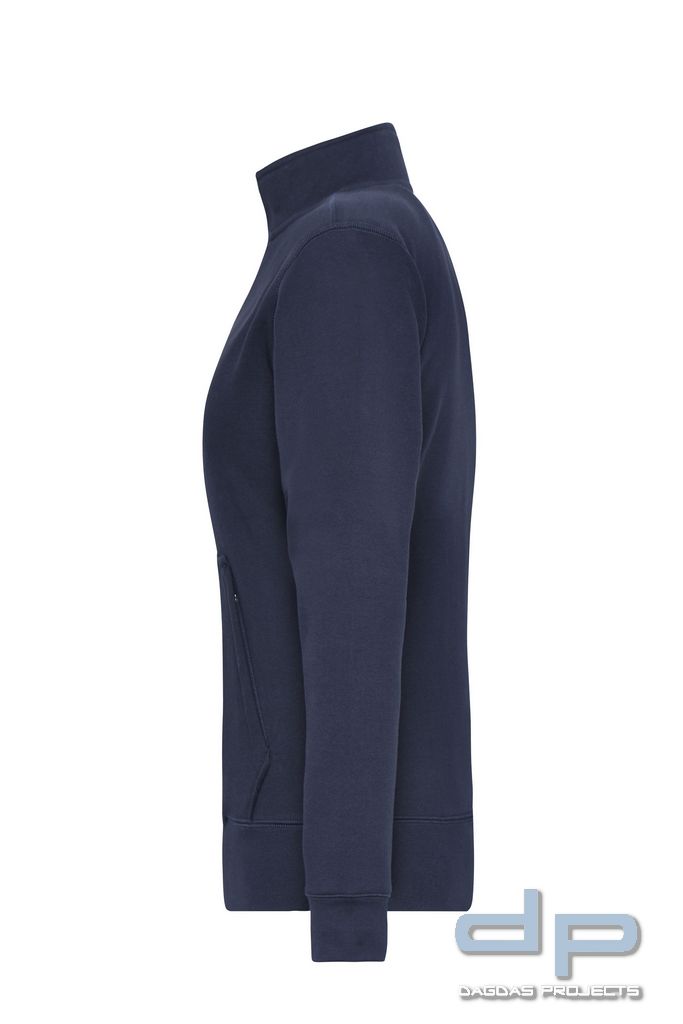Funktionelle Damen Jacke dp S-Serie in verschiedenen Farben mit Wunschaufdruck umrandet