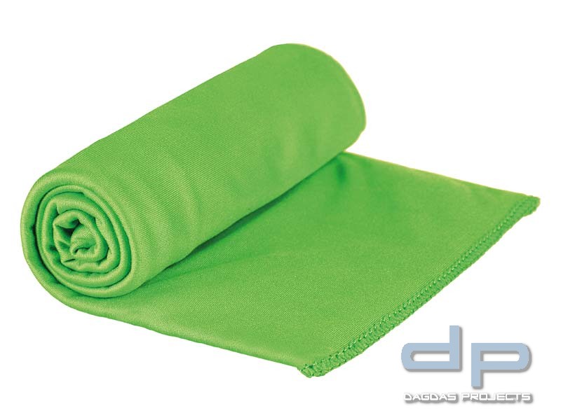 Sea to Summit POCKET TOWEL M, Mikrofaserhandtuch, lime-grün, Aufbewahrungstasche