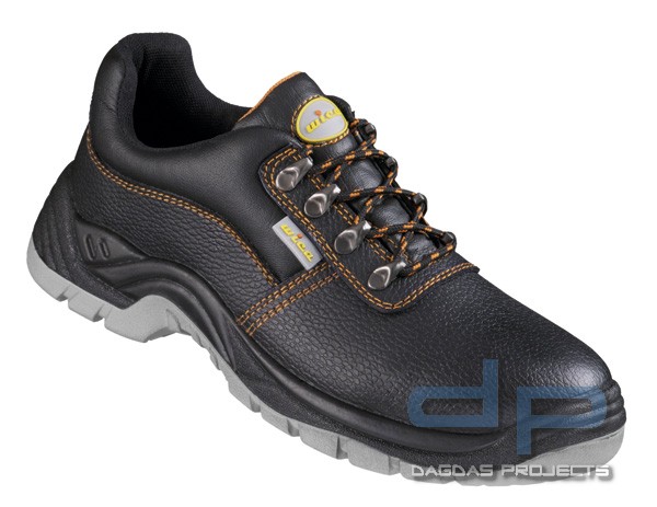 Halbschuhe in Schwarz/Orange abgesetzt