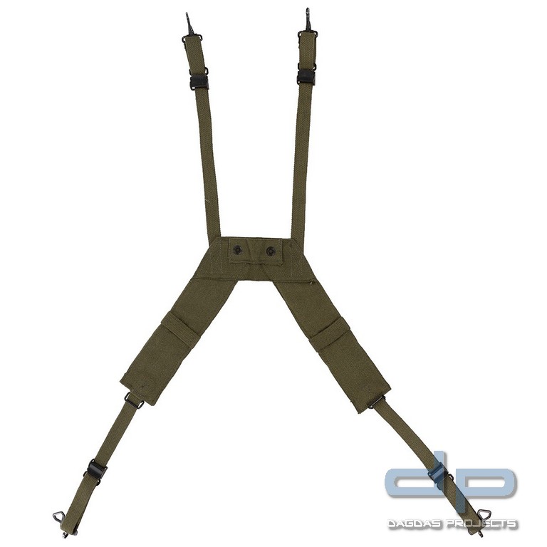 Belgisches Koppeltragegestell, M56, Canvas, oliv, gebraucht VPE 5