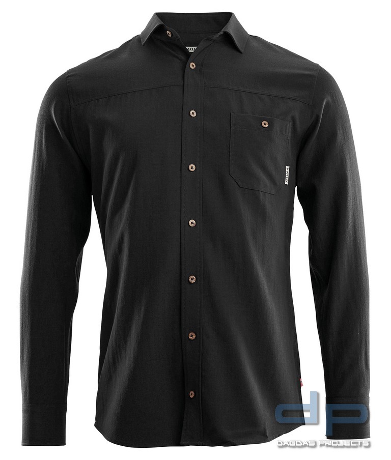 Aclima LeisureWool Woven Wool Shirt in Schwarz und Oliv