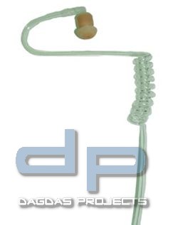 Ersatz Schallschlauch - mit 2 Ersatz-Stöpseln, (hautfarben-klar)