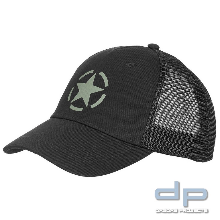 Trucker Cap, schwarz, größenverstellbar