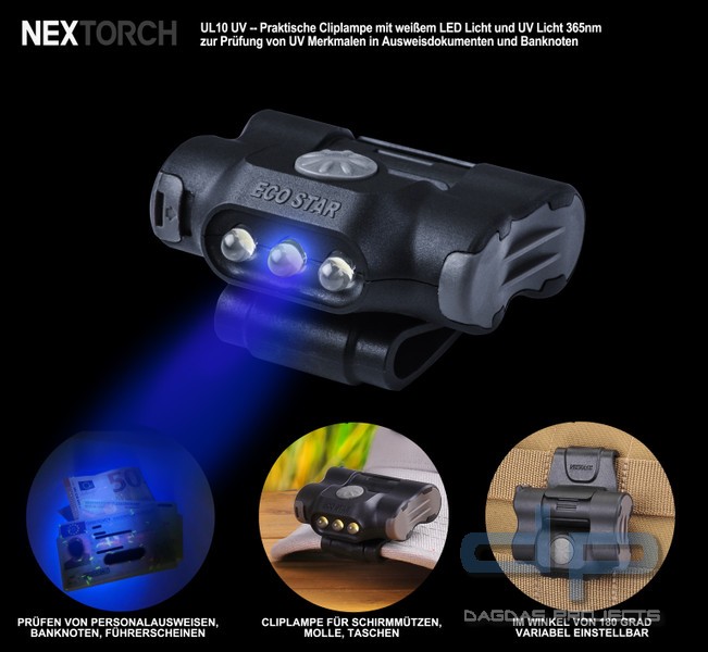 Nextorch Universallampe UL10 UV + Weiss
