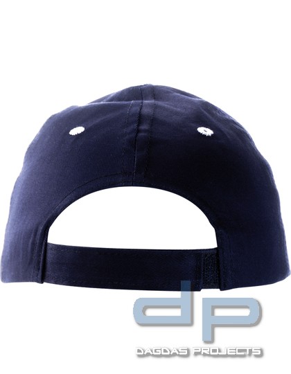 Baseball-Cap mit Klettverschluss in Schwarz und Blau