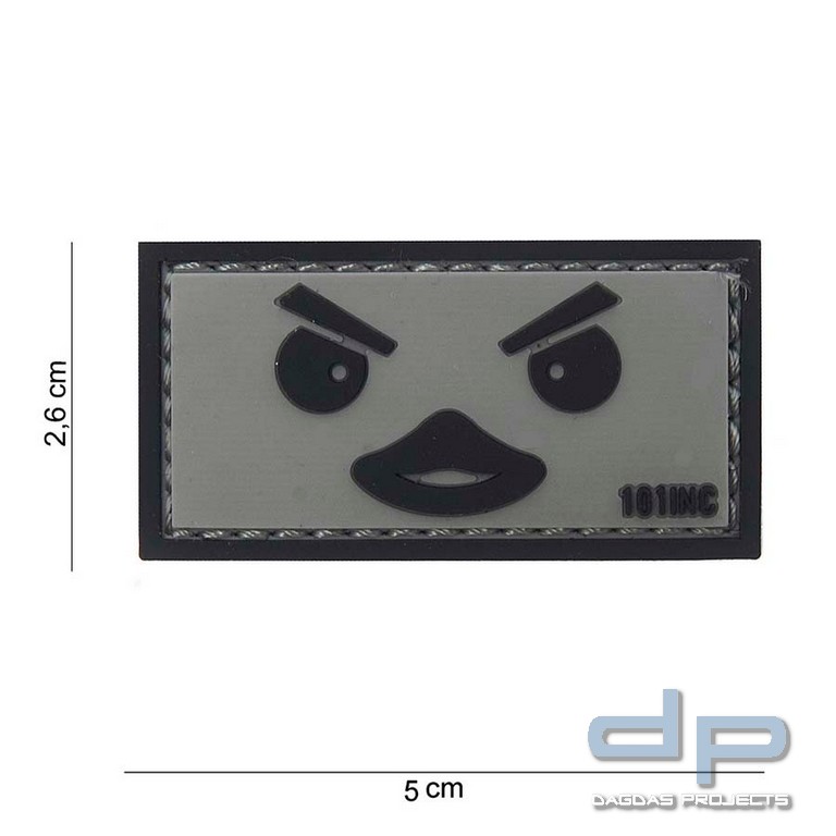 Emblem 3D PVC Duckface grau
