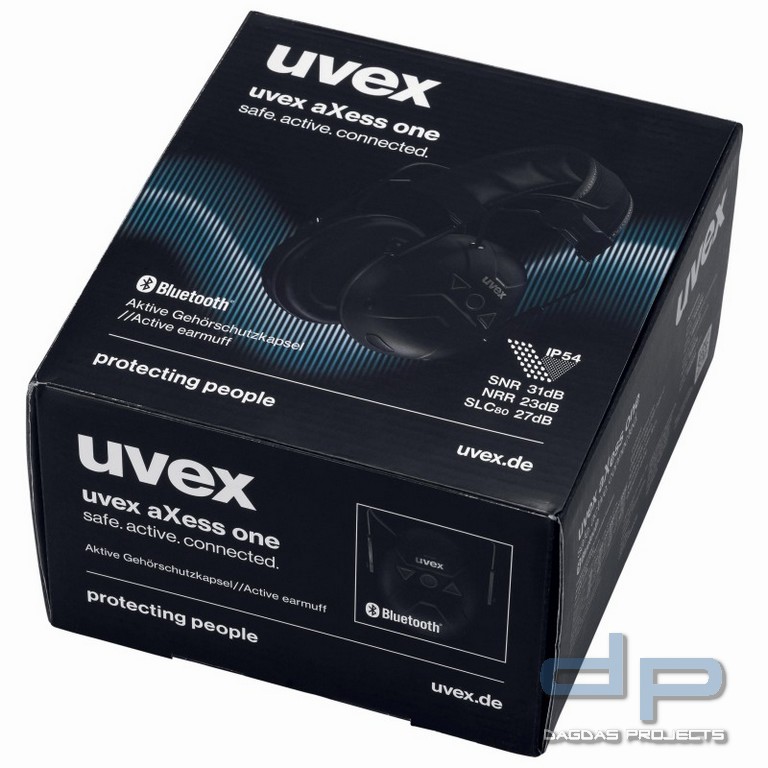 uvex aktiver Gehörschutz aXess one - SNR: 31 dB - mit Bluetooth®-Funktion