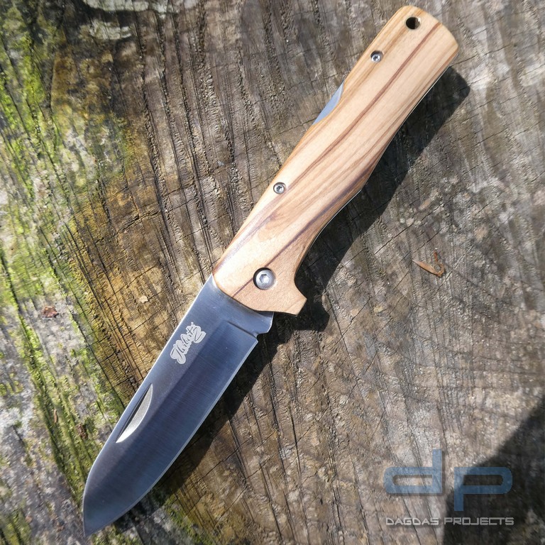 Taschenmesser Olivenholz