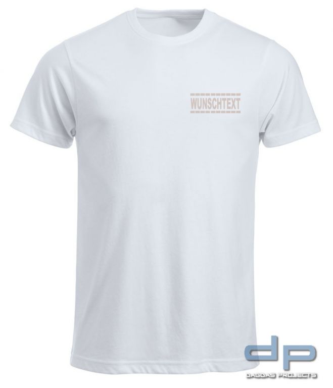 Clique New Classic-T Shirt mit Wunschaufdruck gestrichelte Linien in verschiedenen Farben