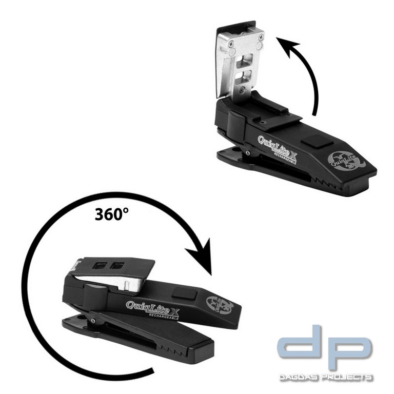 Taschenleuchte "Quiqlite X UV" LED Akku inkl. Diffusoraufsatz XFLARE