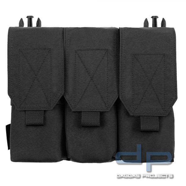WARRIOR LOW PROFILE PLATE CARRIER V1 + WARRIOR TRIPLE COVERED M4 MAG POUCH SET IN VERSCHIEDENEN FARB
