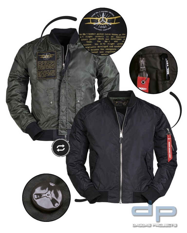 US MA1® FLIEGERJACKE SUMMER OLIV