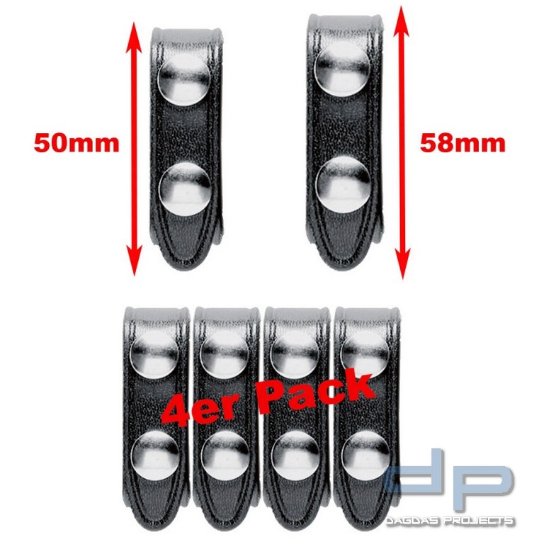 SAFARILAND® 65 Standard-Gürtelhalter, Kunststoff in Lederoptik (4er Pack)