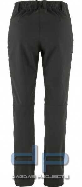 FJÄLLRÄVEN ABISKO STRETCH WINTER WOMENS TREKKINGHOSE IN OLIV UND SCHWARZ