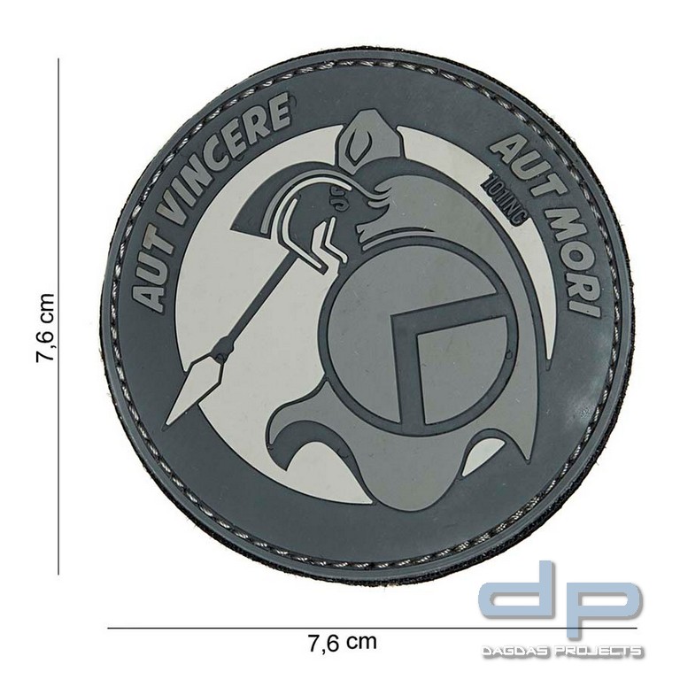 Emblem 3D PVC Spartan AUT grau