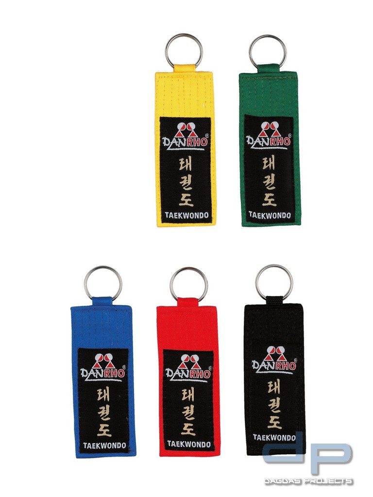DANRHO Schlüsselanhänger Kyu-Grade TAEKWONDO in verschiedenen