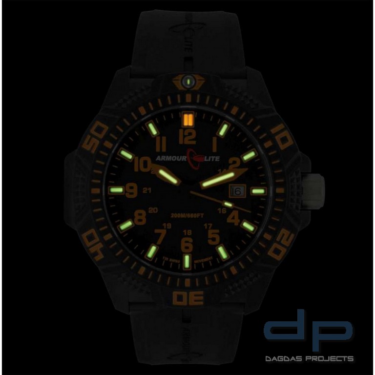 ArmourLite Tritium-Armbanduhr Caliber AL612, ø 47mm
