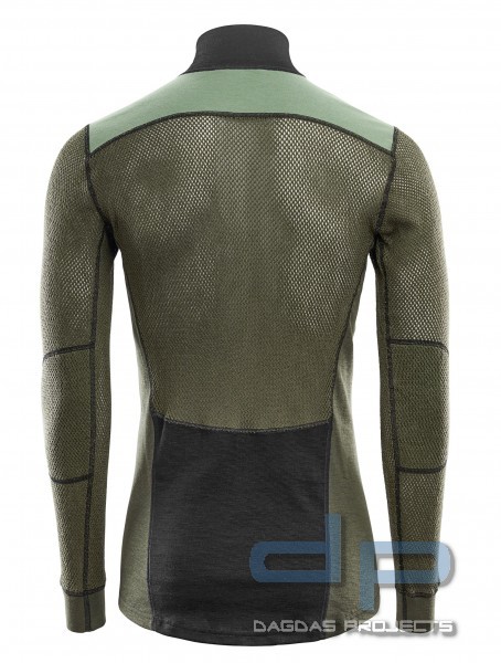 ACLIMA WOOLNET HYBRID MOCK NECK MIT ZIP -HERREN FUNKTIONSSHIRT
