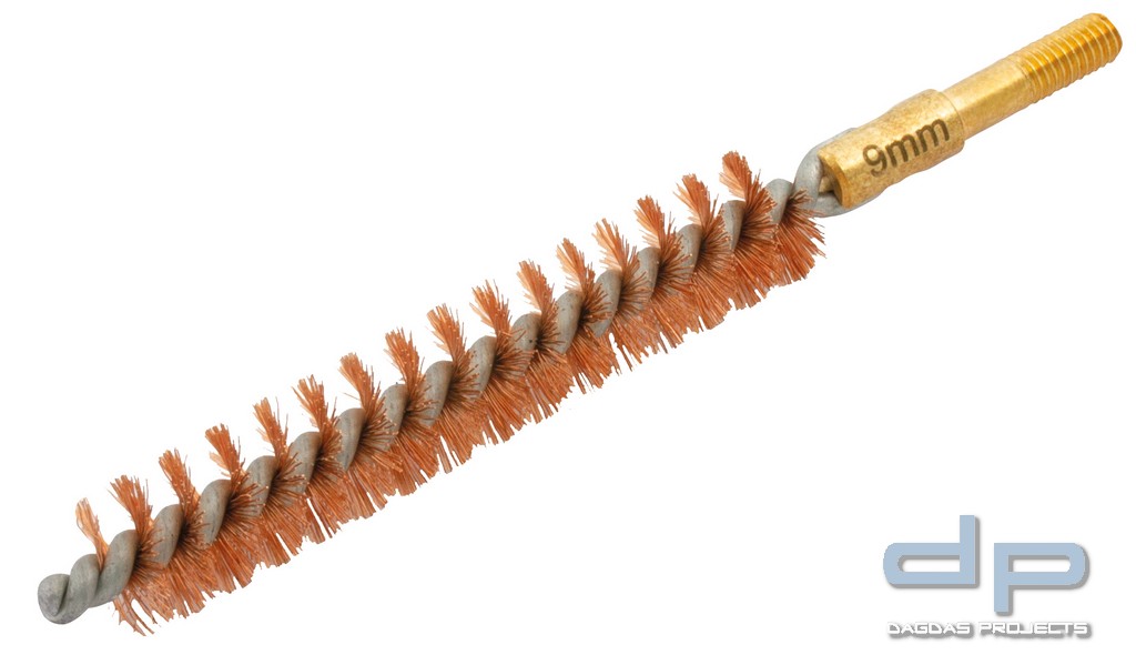 NIEBLING REINIGUNGSBÜRSTE BRONZE MIT M4 GEWINDE, KALIBER 9MM