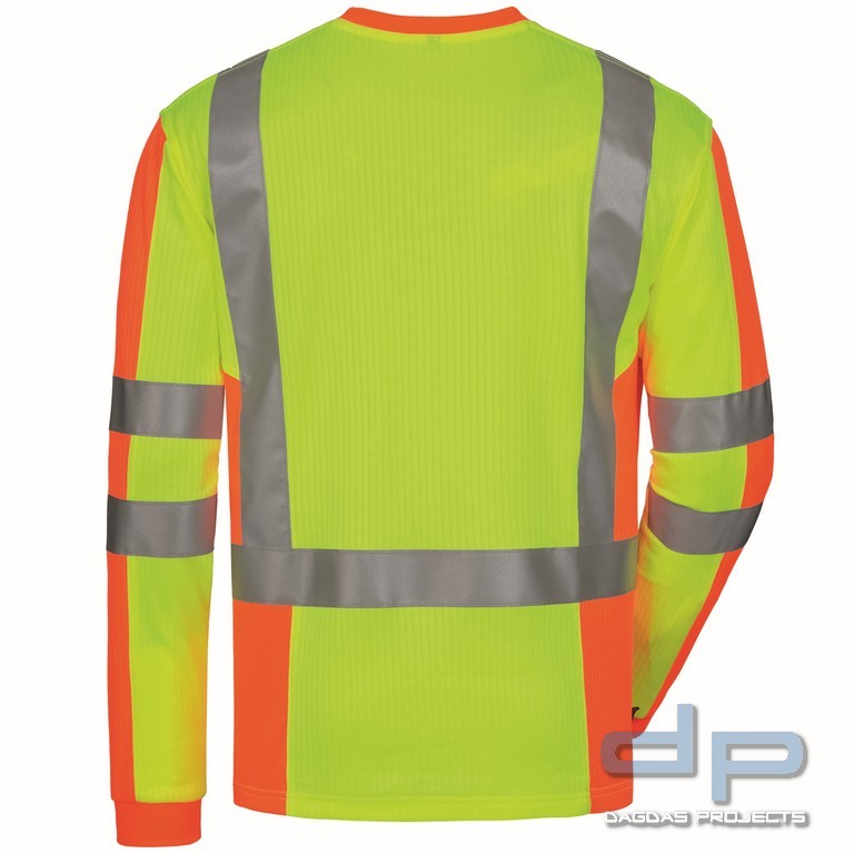 UV- UND WARNSCHUTZ-LANGARM-SHIRT mit Aufdruck nach Wunsch auf Brust und Rücken