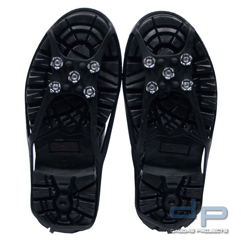 Schuhspikes, schwarz, mit 5 Noppen