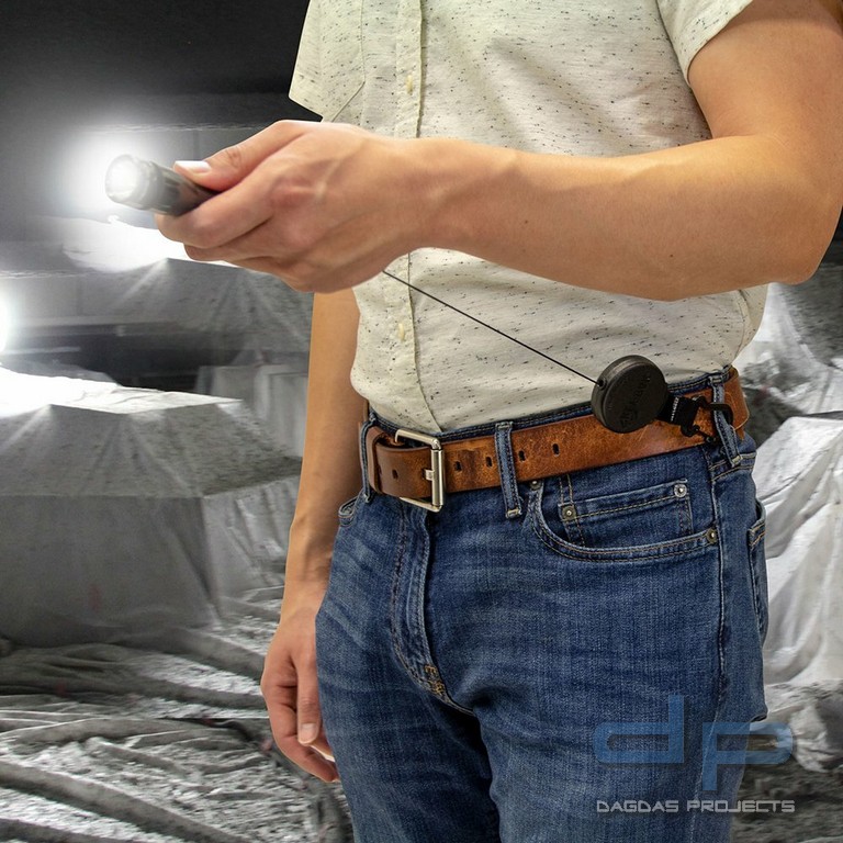 KEY-BAK 120 + Kunststoffkarabiner, groß Schwarz