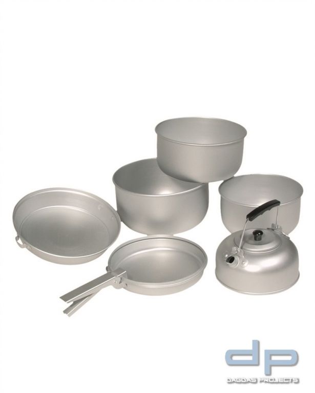 KOCH-SET ALU (3 TÖPFE,PFANNE,TEEKESSEL) VPE 2