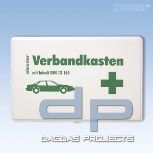 KFZ-Verbandkasten KU-weiß mit Füllung Standard DIN 13164