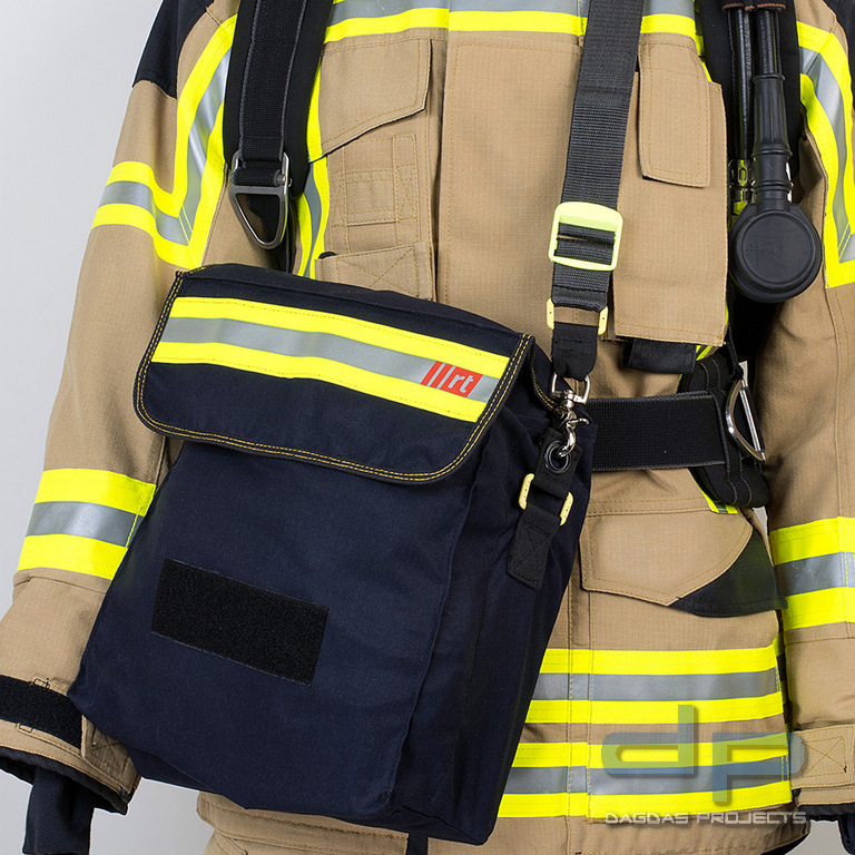 rescue-tec Holster Brandfluchthaube Wunstorf, Material rtx® 950, Befestigung am Trageriemen