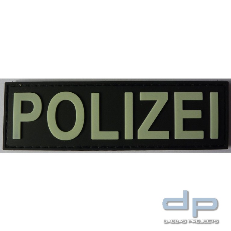 Rubber Patch POLIZEI - Nachtleuchtend
