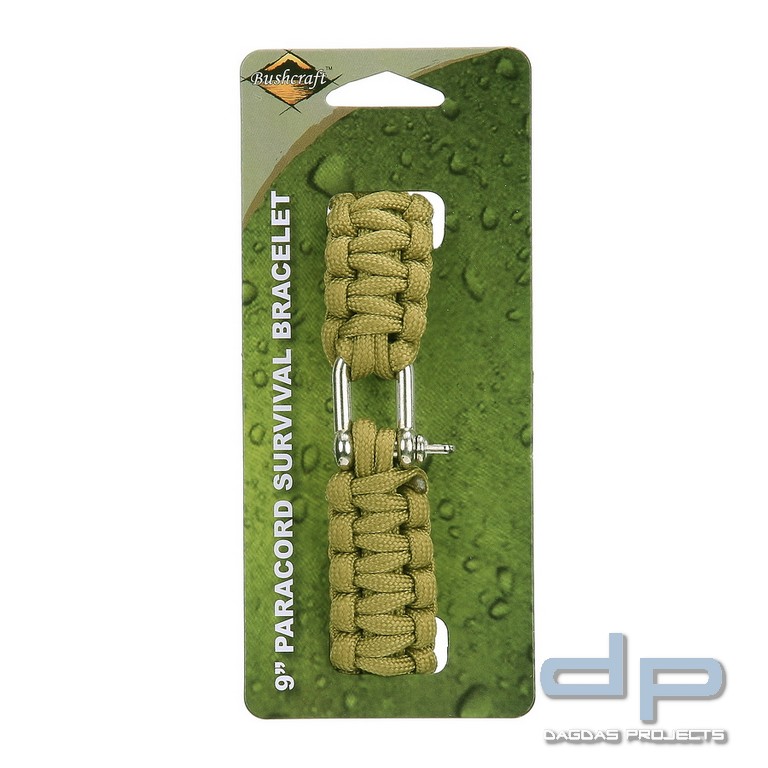 BCB Paracord Eisen Schnalle 9 Zoll Kojote CM074C