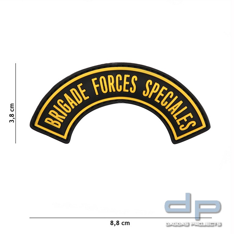 Emblem 3D PVC Brigade Forces Speciales gelb