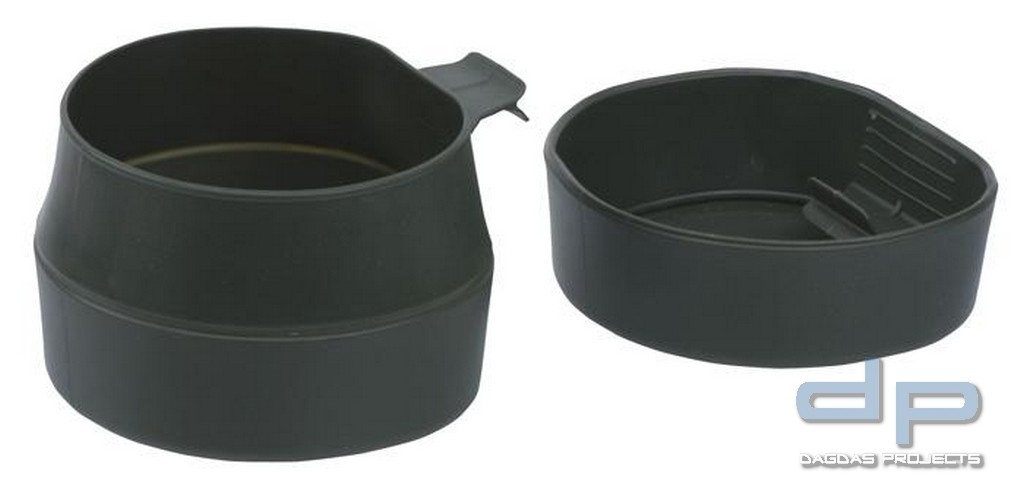 SchwedischerTrinkbecher Faltbar 600 ml Oliv