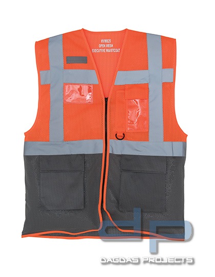 Hi Vis Top Cool Open Mesh Executive Waistcoat in verschiedenen Farben