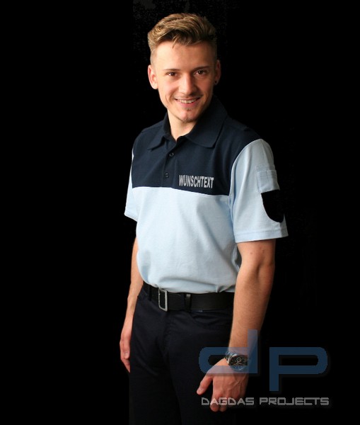 ETZEL Damen Uniform Poloshirt mit Wunschaufdruck in Reflex silber